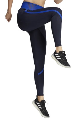Colanti femei Adidas TF Long Tight Bleumarin