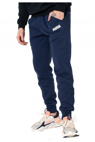 Pantaloni sport barbati Puma Essential Fleece Bleumarin